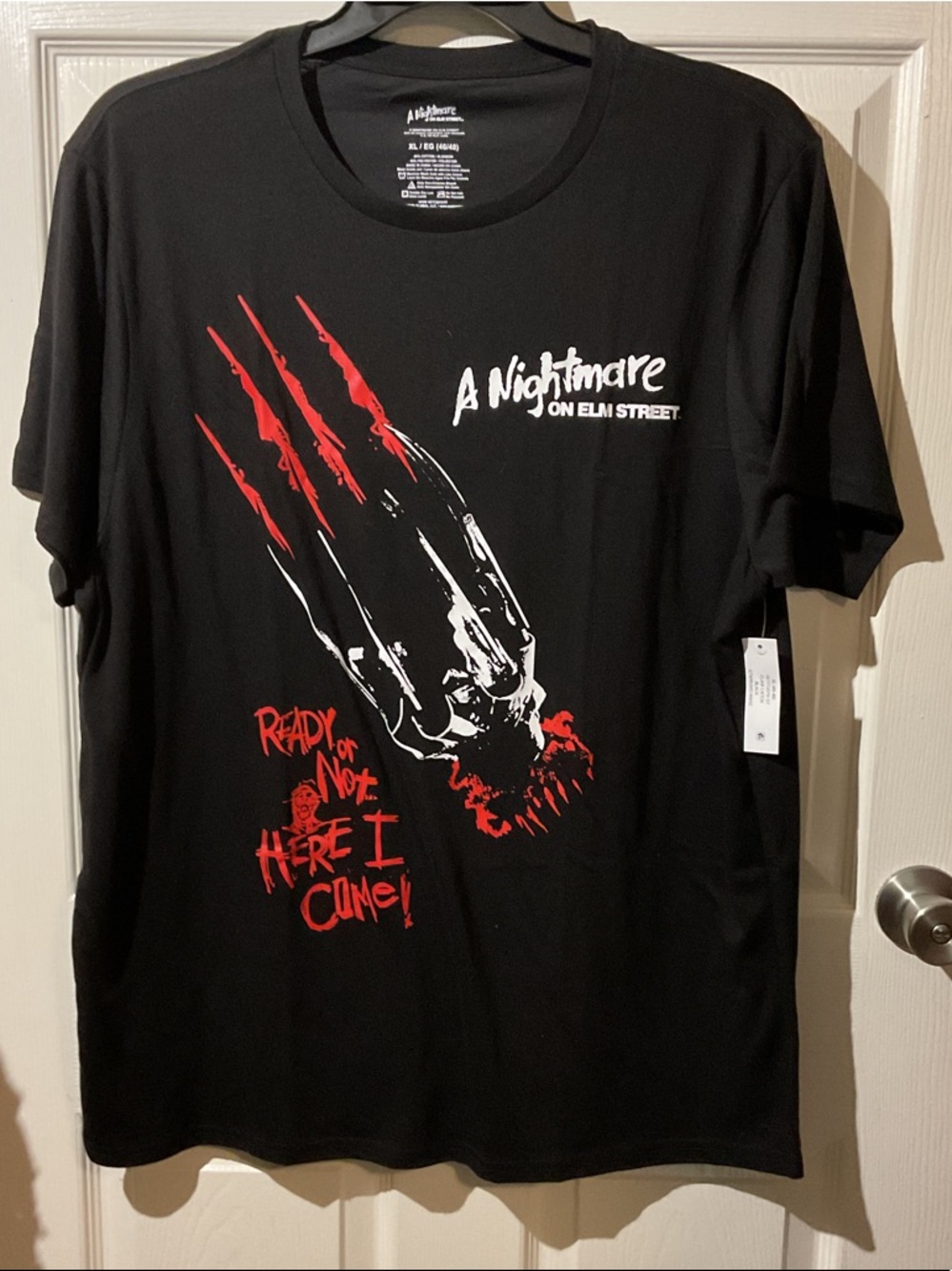 NWT A Nightmare on Elm Street Black Graphic Tee - Horror Movie Shirt